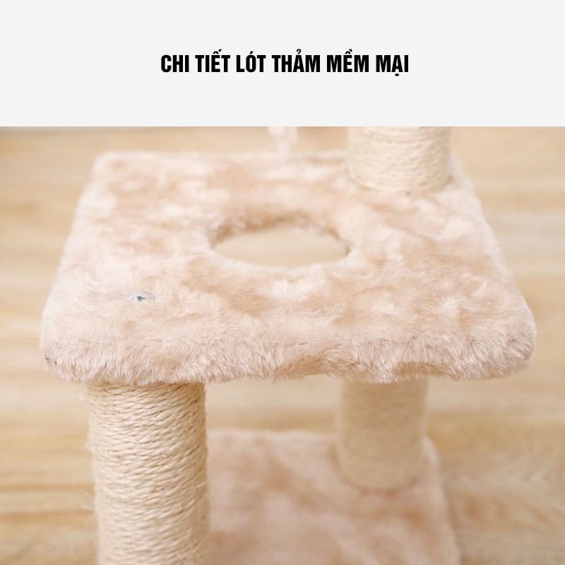 Cây cào móng 3 tầng cho mèo - Cat Tree