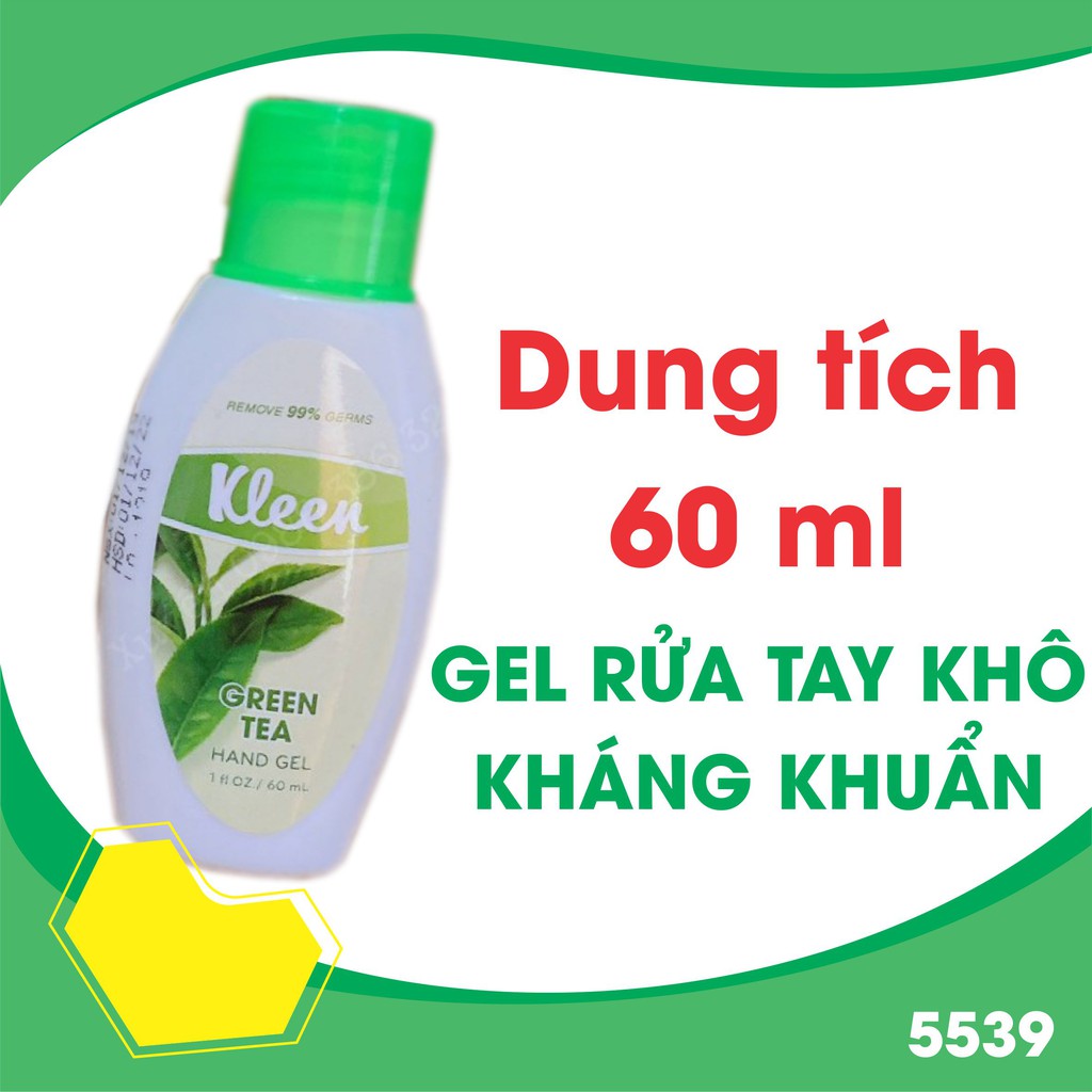Gel rửa tay khô diệt khuẩn dung tích 60ml