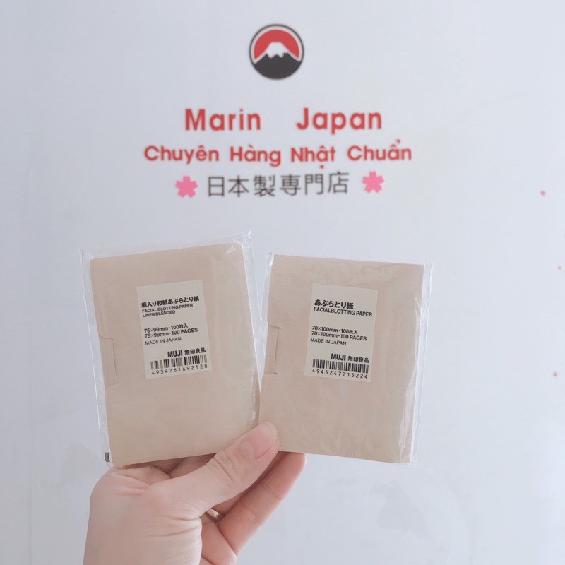 (Sale 35%) Giấy thấm dầu Muji Nhật Bản