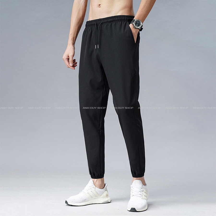 Quần Jogger Nam Nữ Trơn Basic Thun Poly Phong Cách Thể Dục Thể Thao Năng Động Cá Tính Unisex ANH DUY SHOP JGV20 | BigBuy360 - bigbuy360.vn