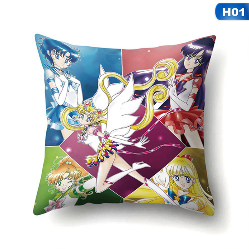 Vỏ Gối In Hình Thủy Thủ Mặt Trăng Đáng Yêu