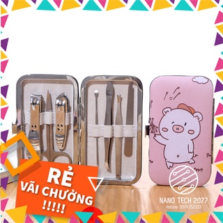[HNSP79]Bộ dụng cụ bấm móng tay 7 món hoạt tiết dễ thương Nanotech2077⭐🌟[SIÊU SALE]🔥💥Bộ bấm móng tay cute