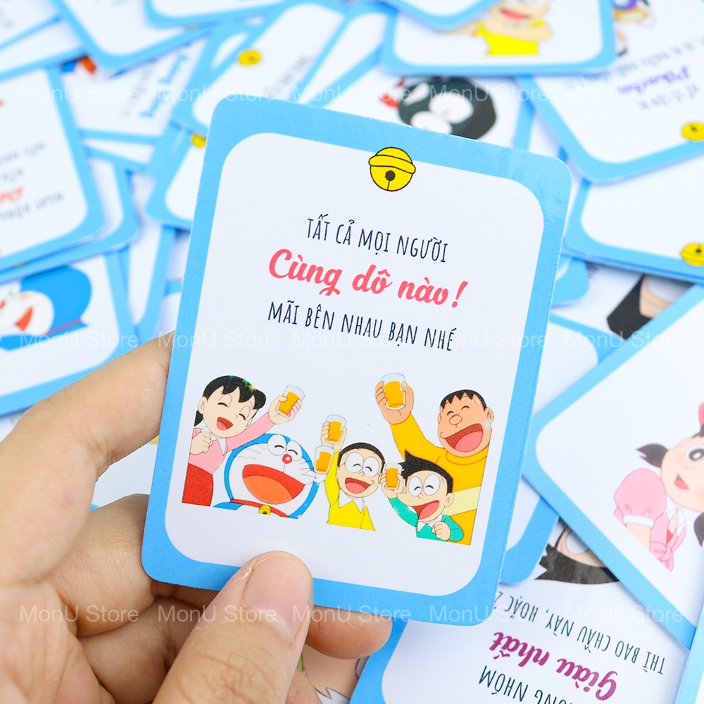 Bộ bài Drinking game thử thách Do or Drink huệ nốc out phiên bản đặc biệt DORAEMON DOREMON độc quyền MonU Store MON0272