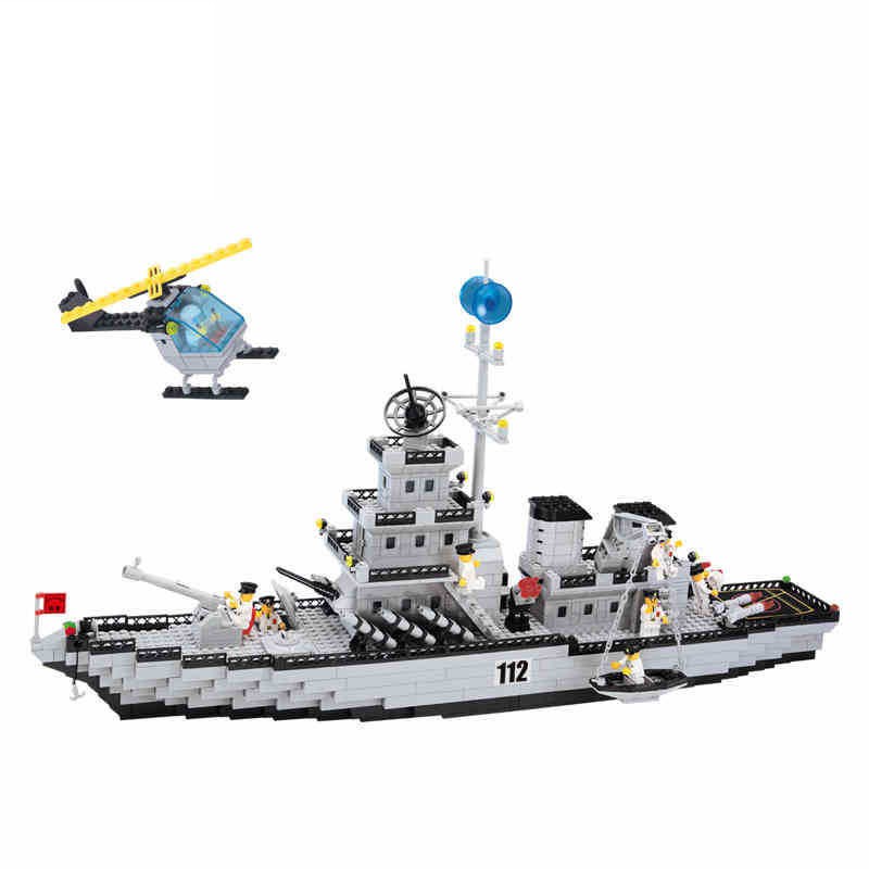 Đồ chơi lắp ráp Thuyền Chiến hạm 112 - Tàu Thủy hạng nặng - Enlighten WarShip 112