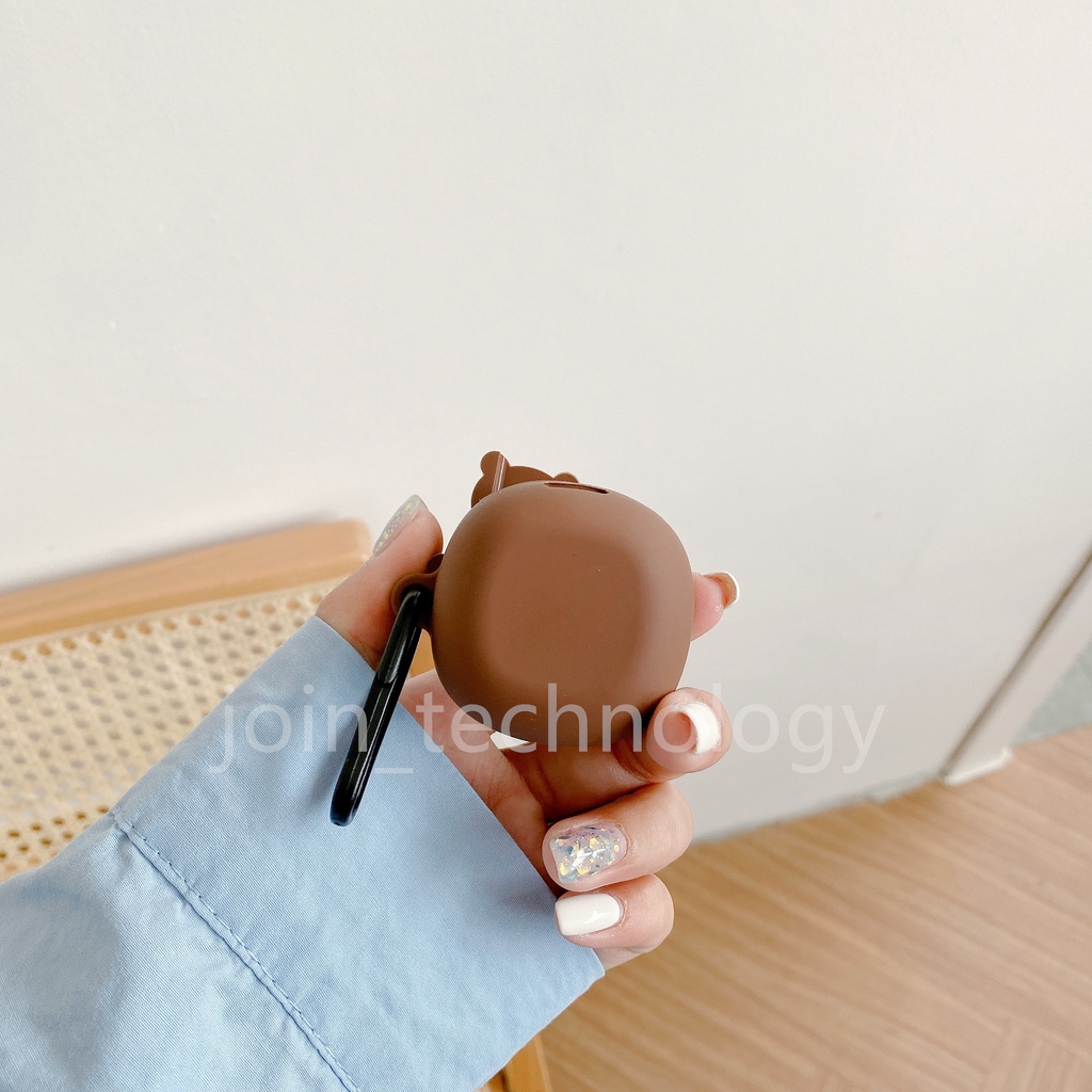 Vỏ bảo vệ hộp sạc Tai nghe không dây Basues WM01 bằng silicon mềm họa tiết hoạt hình dễ thương