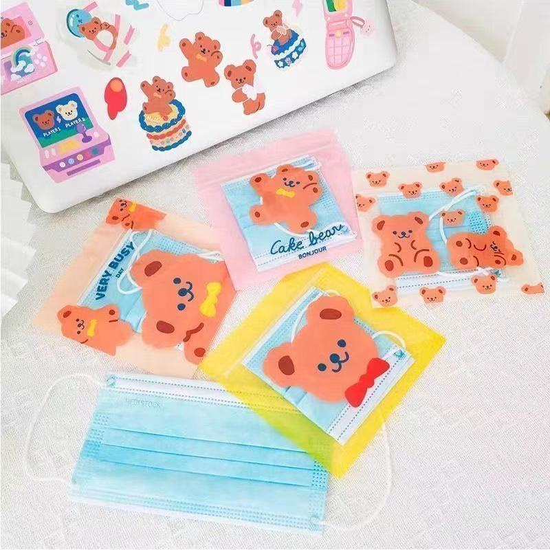 Túi Zip Đựng Bánh Kẹo Hình Trái Tim Dễ Thương