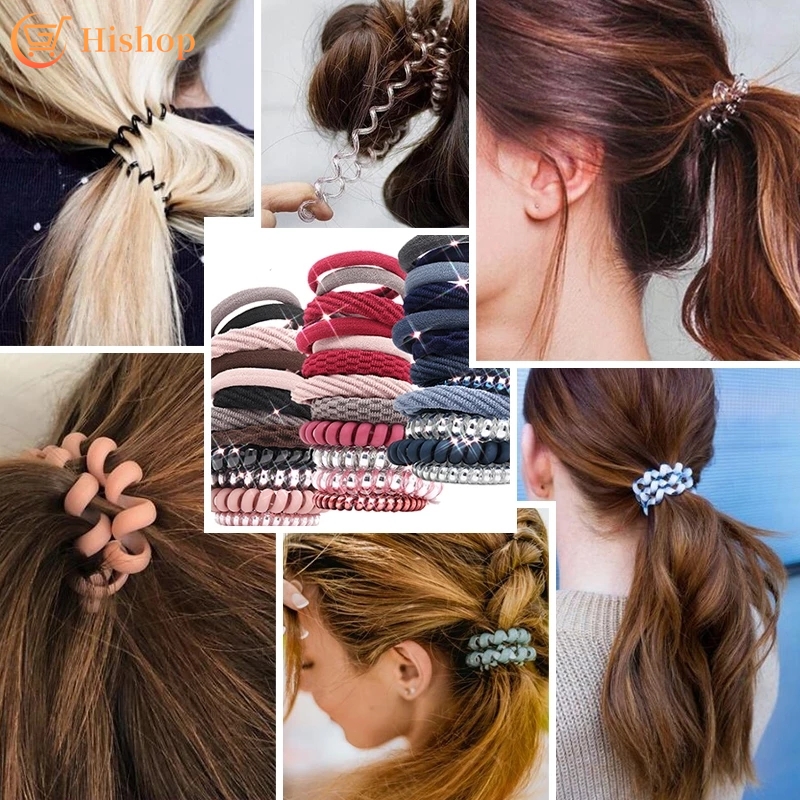 Dây Buộc Tóc Co Giãn Thiết Kế Đơn Giản Thời Trang Cho Nữ