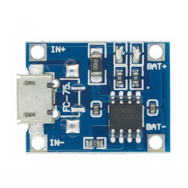 Mạch sạc pin lithium tự động ngắt khi đầy có bảo vệ và không Pin18650