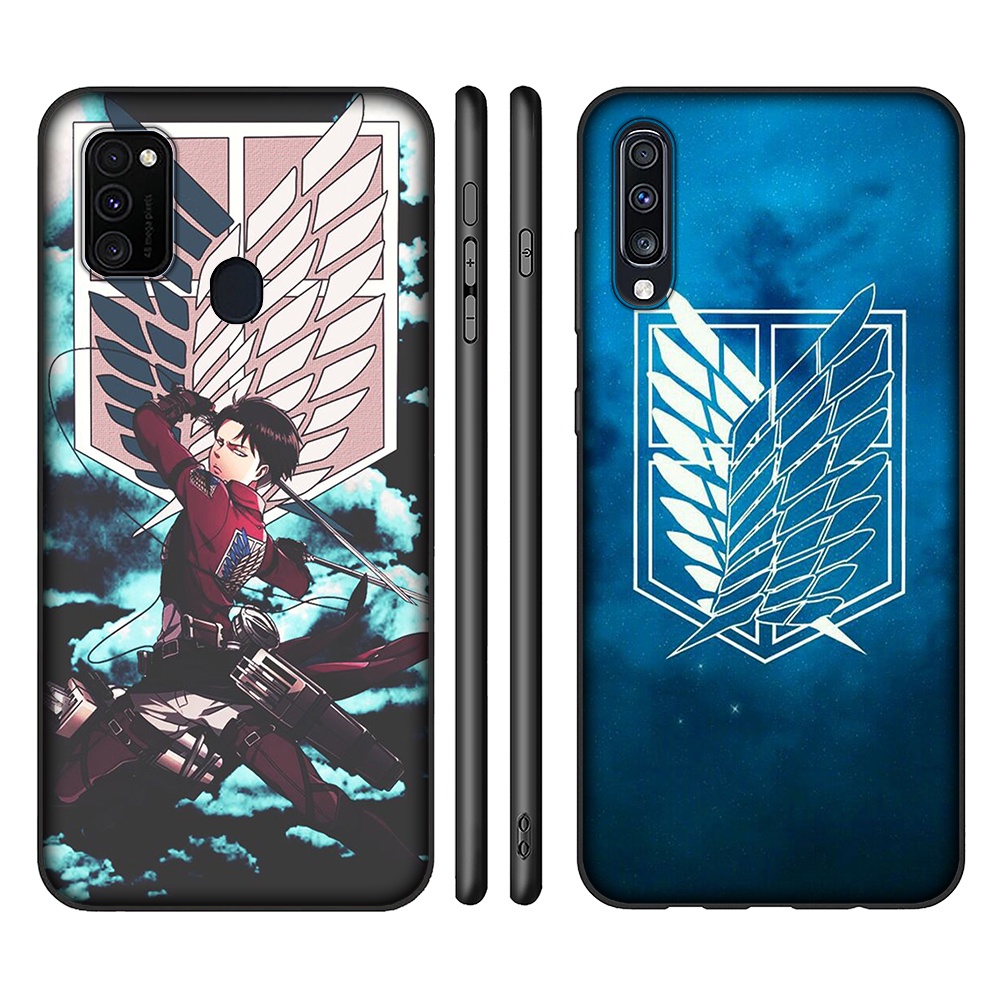 Ốp điện thoại silicon TPU mềm hình anime Attack on Titan cho Samsung A11 A12 4G A21S A31 A41 A51 A71 A81 A82 A91 XF30