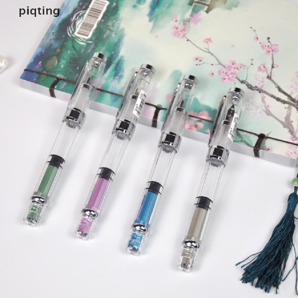 Bút Máy Wing Sung 3008 Piston Trong Suốt Nhiều Màu Ngòi EF / F