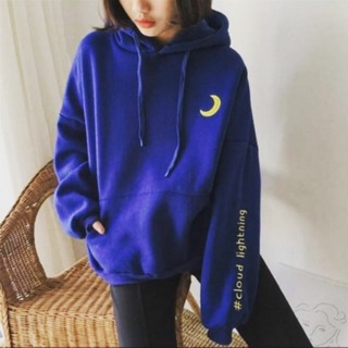 FreeShip Áo khoác hoodie nỉ Hevi thời trang nữ Mặt Trăng (ảnh thật)