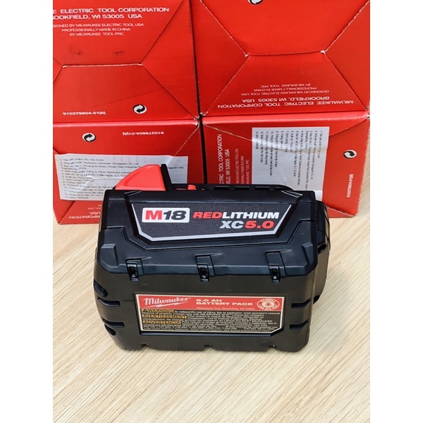 Pin M18 Milwaukee 2Ah-3Ah- 5Ah-8Ah -12Ah Giá Rẻ