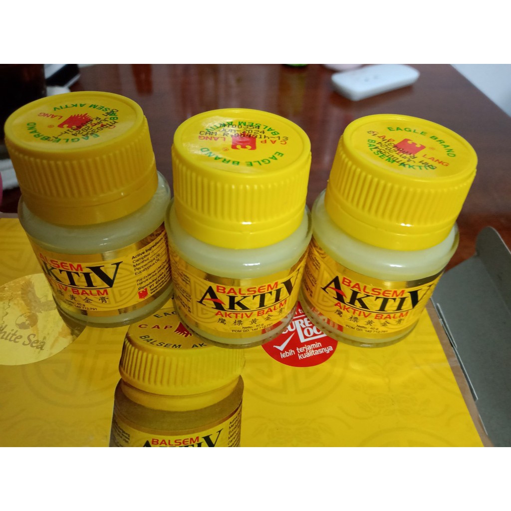 12 Trai Dầu Cù Là Vàng Balsem Aktiv Indonexia 40g