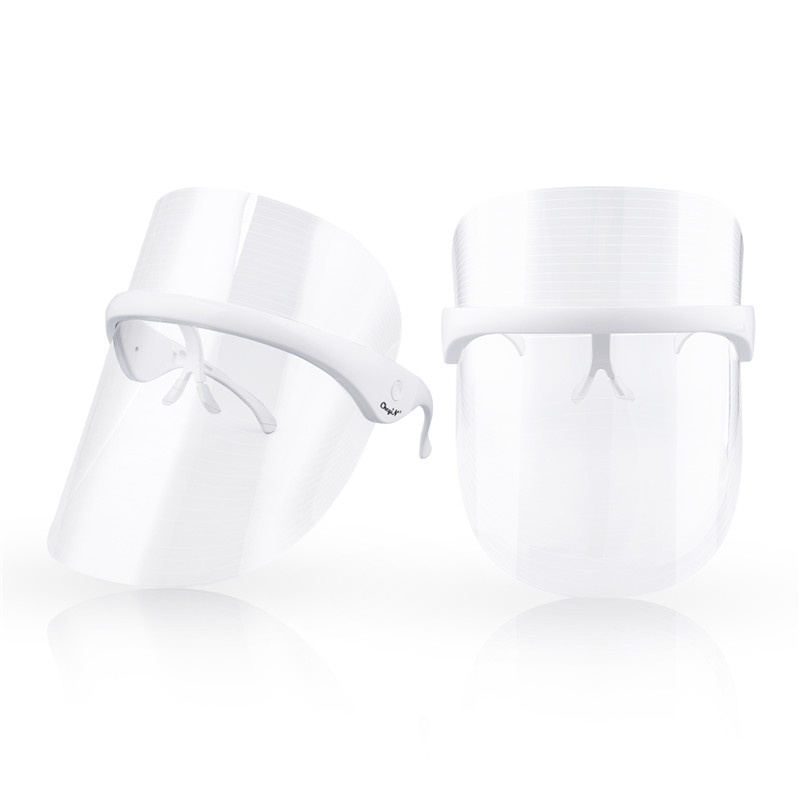 [Hàng mới về] Mặt nạ đèn LED 7 màu trẻ hóa da hỗ trợ giảm mụn xóa nếp nhăn chăm sóc da mặt tiện dụng