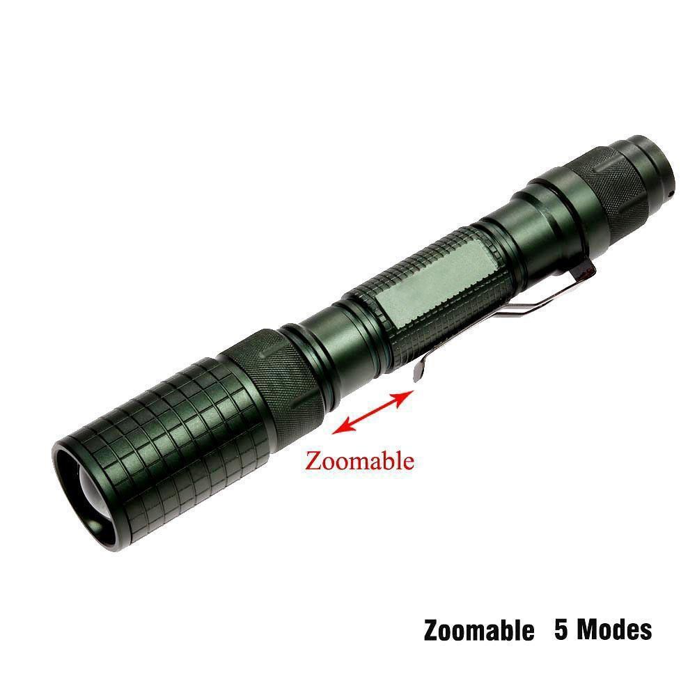 Đèn pin bỏ túi có đèn LED CREE XML T6 ánh sáng 8000Lm kèm pin