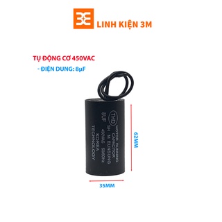 Tụ Điện Động Cơ CBB65 370VAC – Chuyên Dùng Cho Máy Nén, Motor