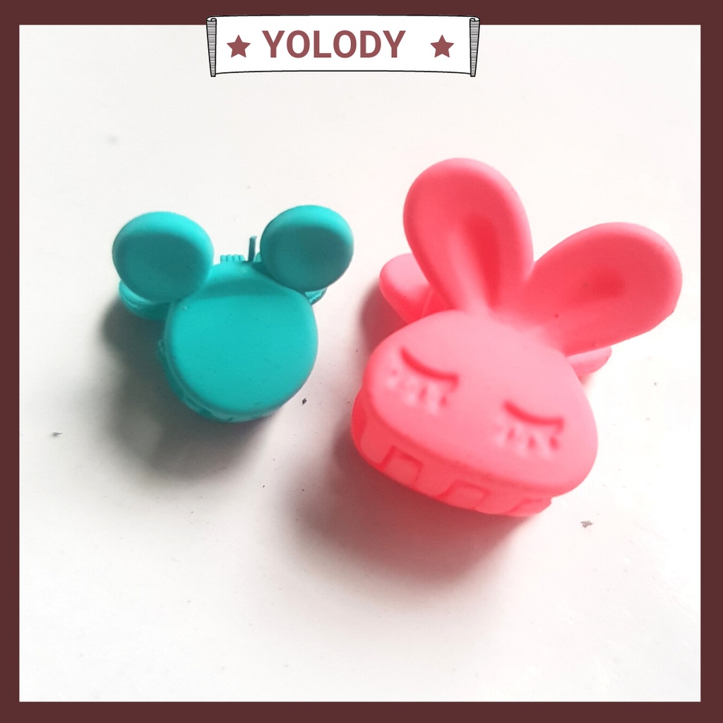 Kẹp càng cua mini size lớn Yolody kẹp càng cua nhám hàng loại 1 cho bé gái