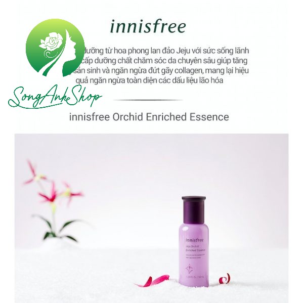 Tinh chất dưỡng ngăn ngừa lão hóa sớm từ hoa lan Innisfree Jeju Orchid Enriched Essence 50ml