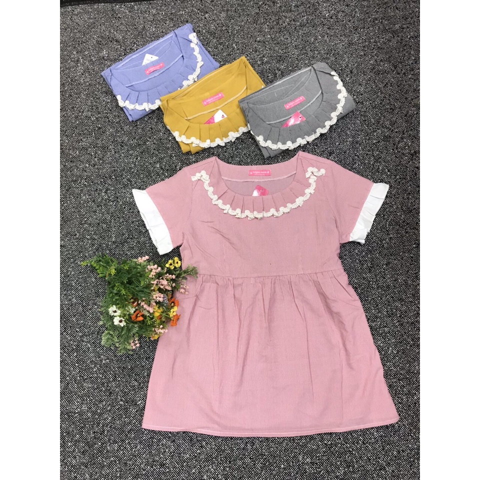 [40-70kg] Áo bầu công sở dễ thương cho mẹ trẻ size 40-70kg chất cotton thấm hút mồi hôi tốt thoáng mát mùa hè vải mềm