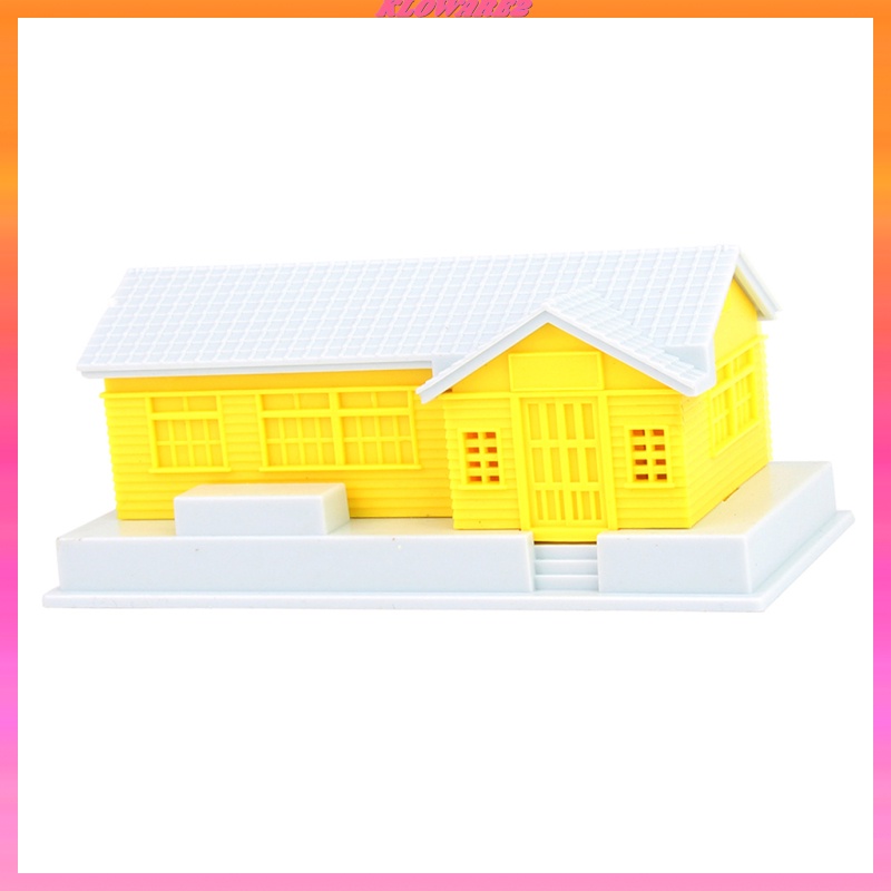 Mô Hình Ngôi Nhà Bằng Nhựa Màu Vàng Tỉ Lệ 1: 87 Kloware2