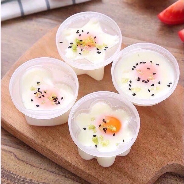 Bộ Khuôn hấp trứng, làm đậu hũ, làm bánh flan, pudding cho bé (4 khuôn tặng kèm chổi phết silicon)