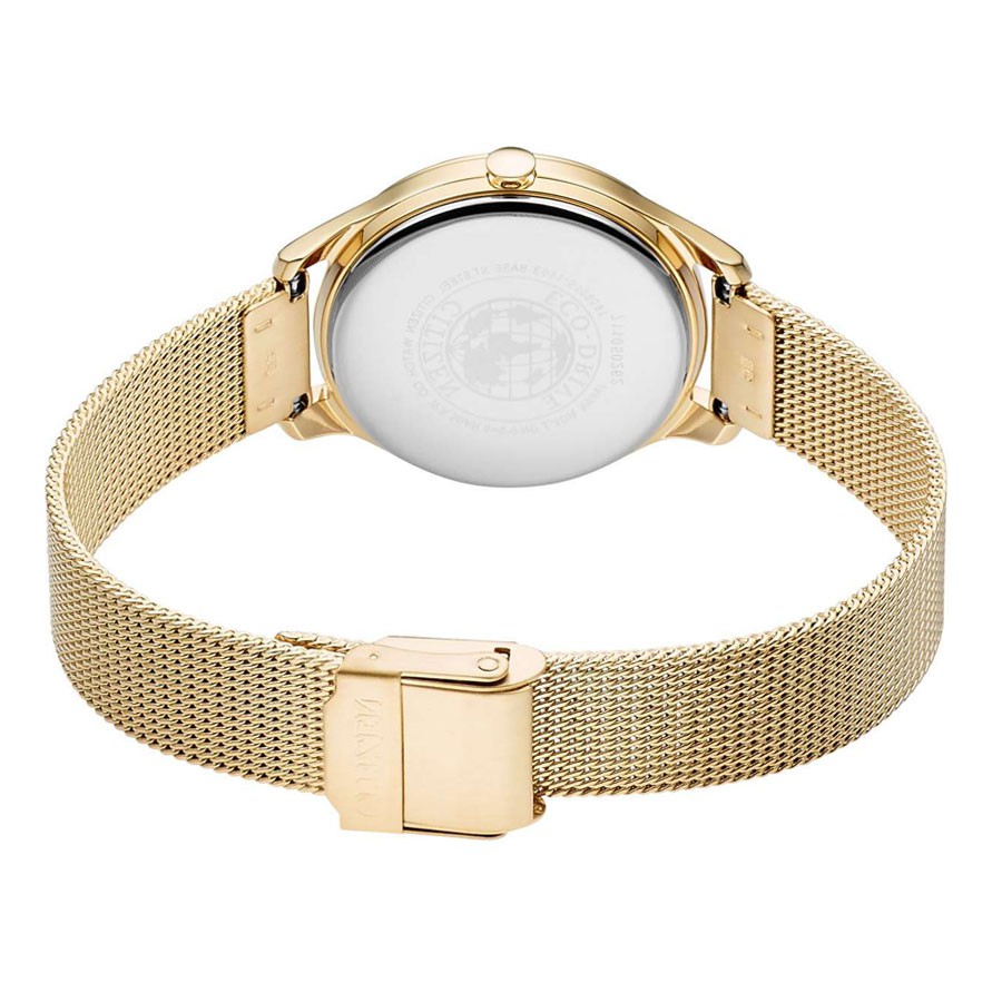 Đồng Hồ Nữ Citizen Dây Thép Không Gỉ EM0502-86P - Mặt Vàng