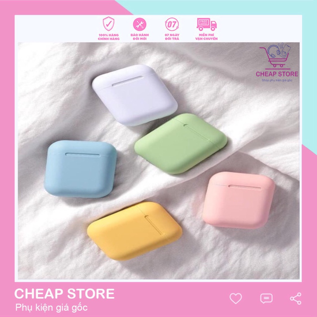 Tai Nghe Bluetooth Không Dây inpods i12 TWS cảm ứng-Chất âm trầm ấm, phù hợp nhiều thể loại nhạc, chơi game,...