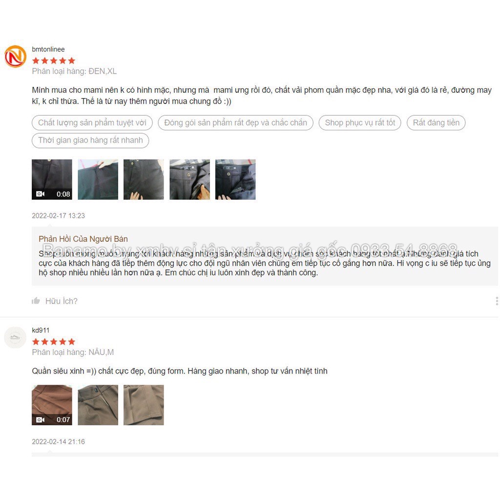 Quần ống rộng suông lưng cao khóa trước 1 khuy vải tuyết mưa thời trang Banamo Fashion 933