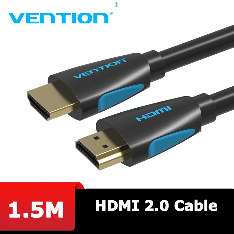 Cáp HDMI 2.0 hỗ trợ 4K 60Hz, dài 1.5m đến 10m Dây tròn- Vention VAA-M02 - BEN