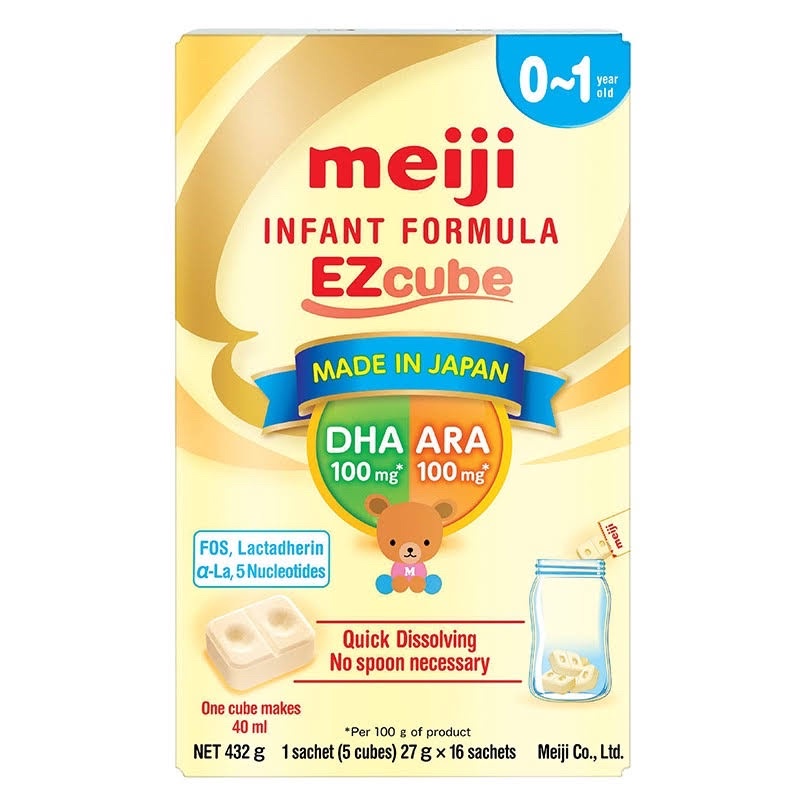Sữa Meiji thanh số 0 (0-1 tuổi) nhập khẩu chính hãng 432gr