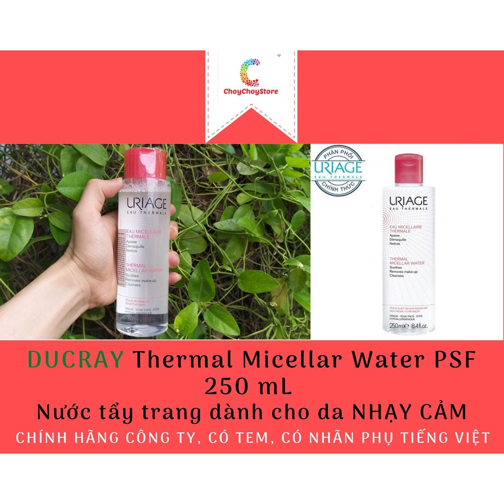 [TEM CTY] Nước tẩy trang URIAGE Thermal Micellar Water PSF 250 mL -  dành cho da NHẠY CẢM