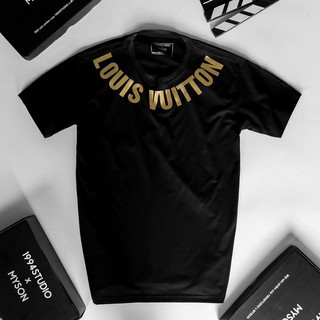 Áo thun Phản quang unisex form rộng - LUONVUITUOI VIỀN CỔ NHŨ VÀNG