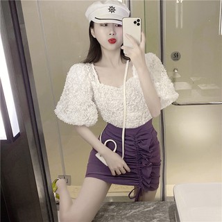 Áo ren tiểu thư bánh bèo tay bồng