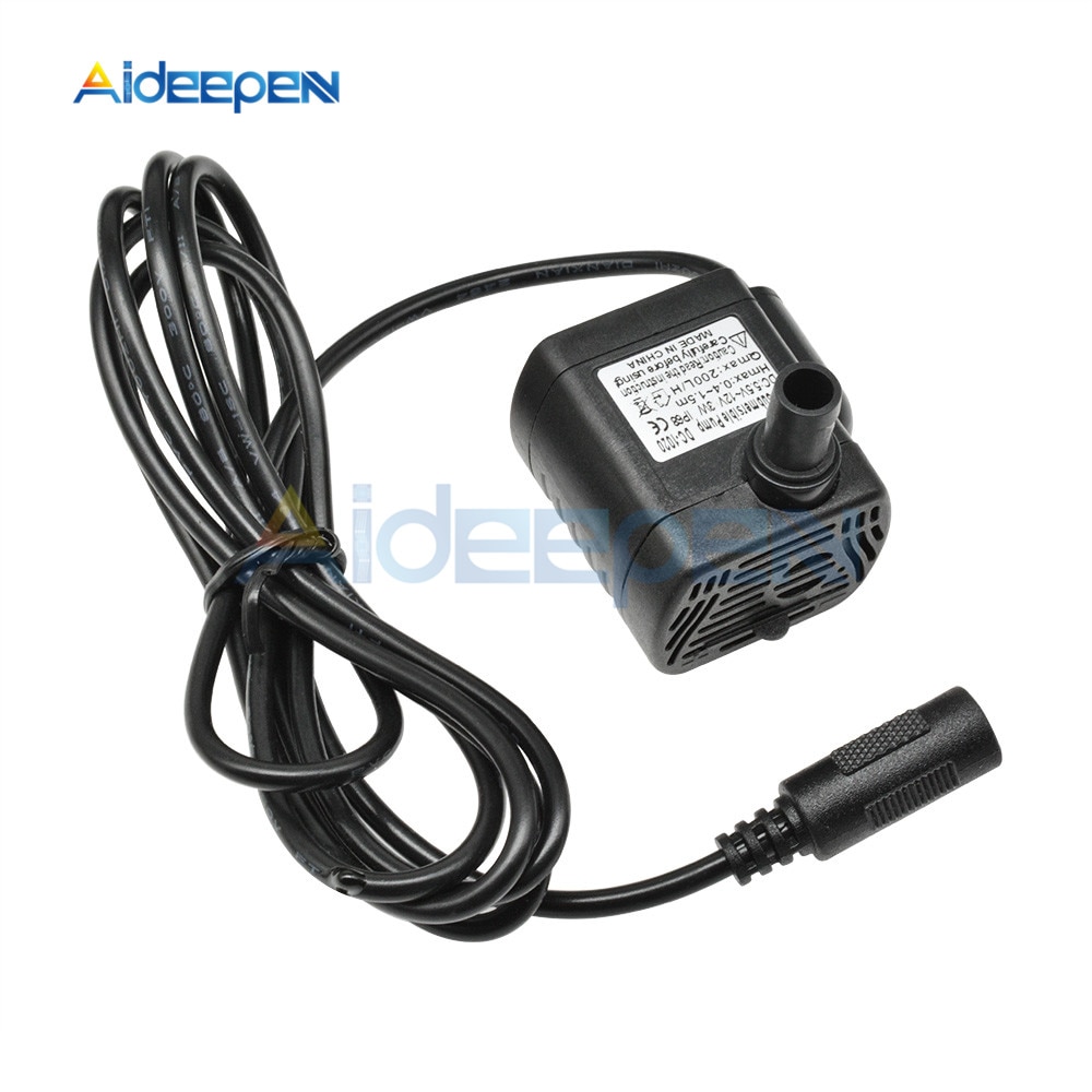 Máy Bơm Chìm Dc 12v 3w Dc-1020 Mini 200l / H 1.5m Cho Bể Cá