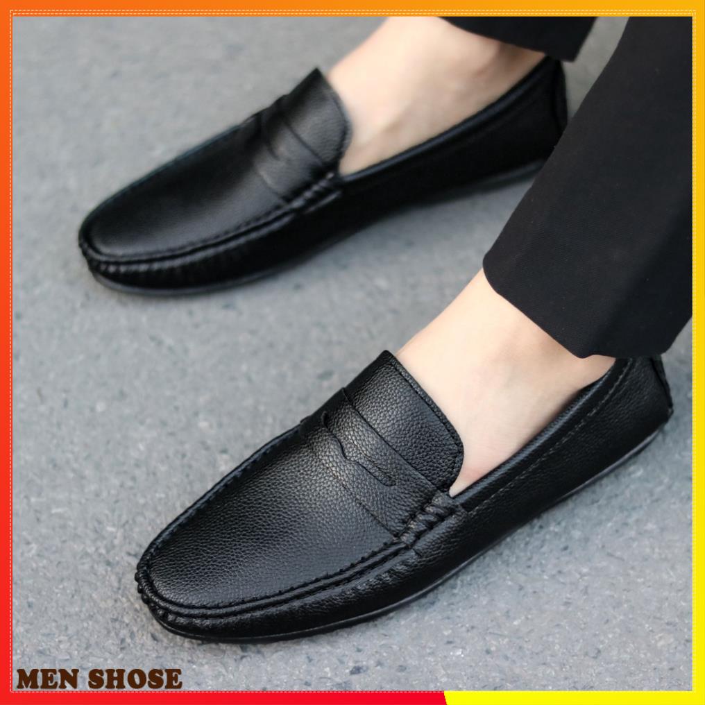 Giày Mọi Nam Da Lì  Mã M032