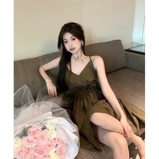 Đầm cổ yếm cột dây hở lưng CD505