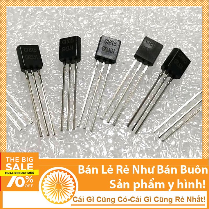 2 chiếc IC Transistor C1815 TO-92 TRANS NPN 0,15A 50V