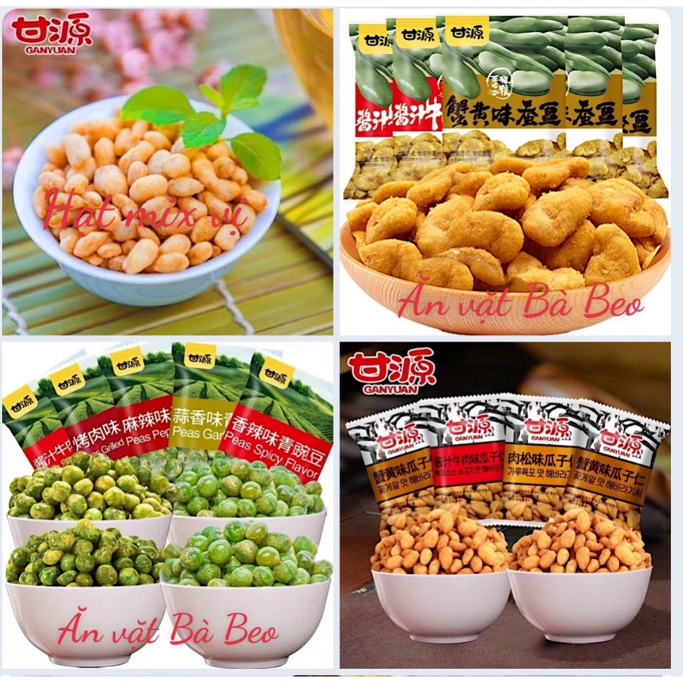 Hướng dương tẩm vị bóc sẵn, đậu hà lan tẩm vị huỳnh hiểu minh✔️500G Hạt mix vị siêu ngon