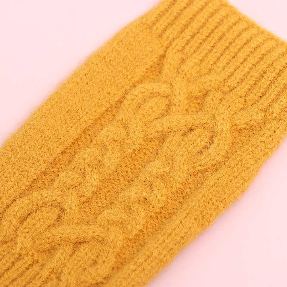 Găng Tay Len Hở Ngón Màu Sắc Thời Trang