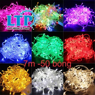 Dây đèn led trang trí LTP 7m không chớp trang trí noel nhiều màu