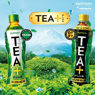 Trà Ô Long Tea+ Plus / Chanh / Matcha (Thùng 24 Chai / Lốc 06 Chai / 455ml)