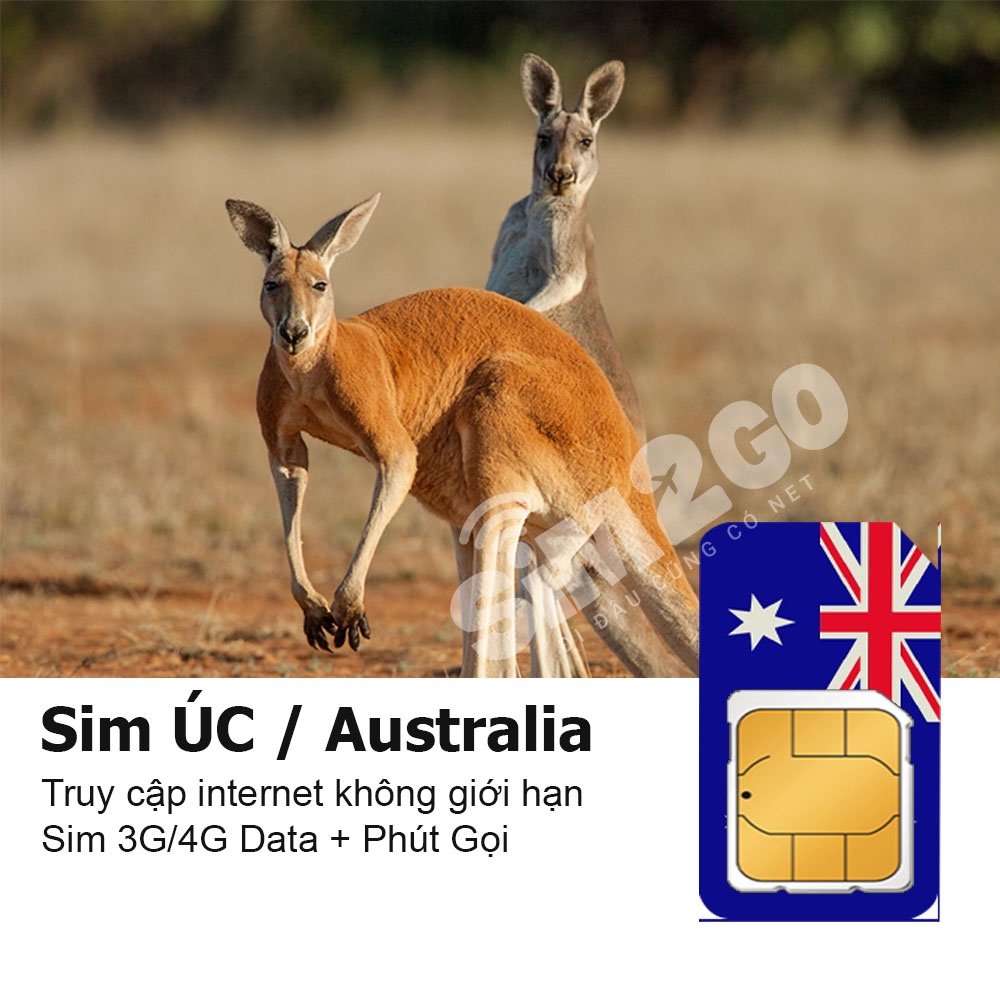 Sim du lịch Úc - Sim data tốc độ cao, tự động kích hoạt, dễ sử dụng