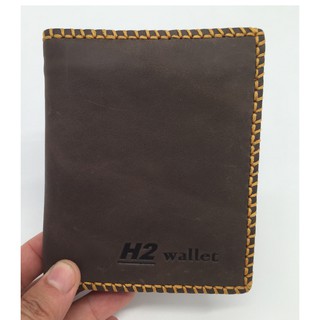 Ví đứng H2 da bò 100% - Hình tự chụp