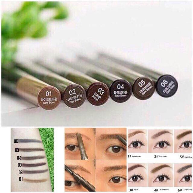 Chì kẻ chân mày 2 đầu The Face Shop Designing Eyebrow Pencil Hàn Quốc.