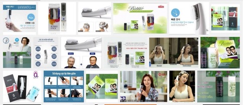 Bộ lược nhuộm tóc thông minh Hàn Quốc Bubble Stick