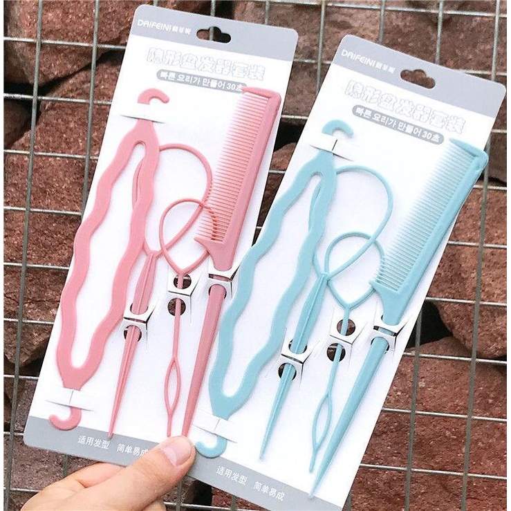 Bộ 2/4 Dụng Cụ Hỗ Trợ Tạo Kiểu Tóc Bện Cho Người Lớn Và Trẻ Em
