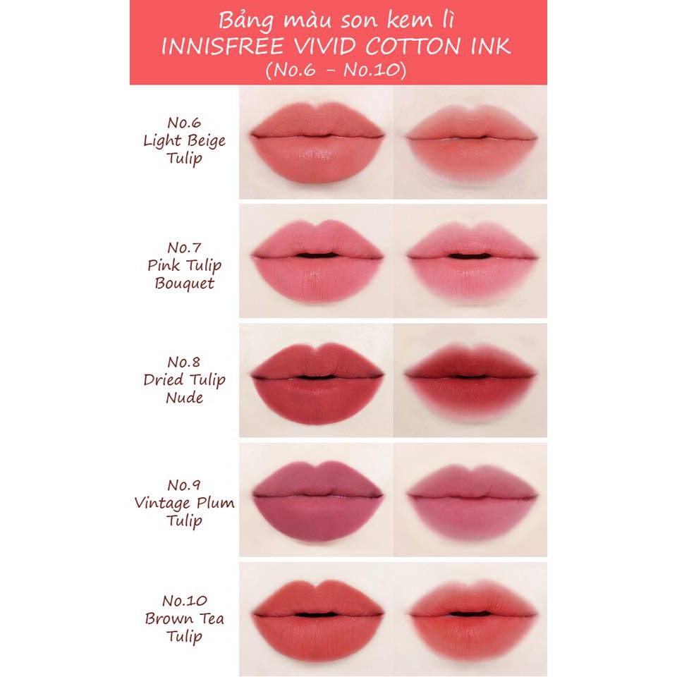 [ DATE 01/2021 ] - Son Innisfree Vivid Cotton Ink | BigBuy360 - bigbuy360.vn