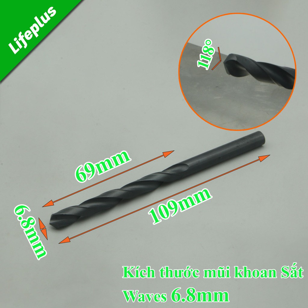 Mũi khoan sắt HSS Waves W200