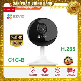 CAMERA WIFI 2.0MP 1080P EZVIZ C1C-B chuẩn H265 Rất Nét , Thiết Kế Mini Sang Trọng