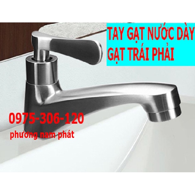 [THÂN ĐÚC NGUYÊN KHỐI] Vòi Rửa Mặt Lavabo Lạnh 100% INOX 304 N6001 Fotar LA XÉO không dây